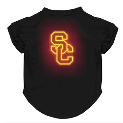 USC Trojans Neon Pet T-Shirt, X-Small