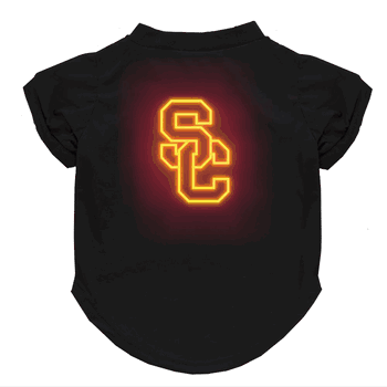 USC Trojans Neon Pet T-Shirt, X-Small