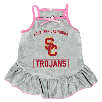 USC Trojans Pet Dress Grey Type XSmall