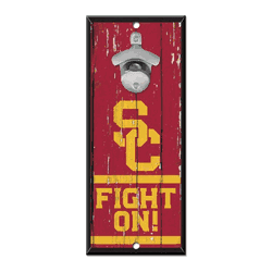 USC Trojans Sign Wood 5x11 Bottle Opener
