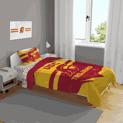 USC Trojans Slanted Stripe 4 PC Twin Bed in a Bag