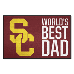 USC Trojans Starter Mat Accent Rug - 19in. x 30in. World's Best Dad Starter Mat