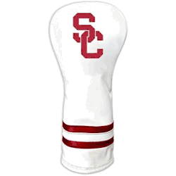 USC Trojans Vintage Fairway Headcover (White)