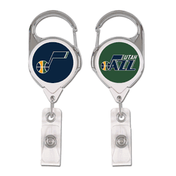 Utah Jazz Badge Holder Premium Retractable