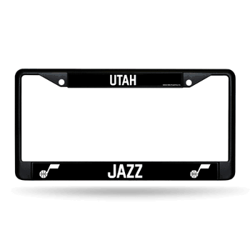 Utah Jazz  Black Chrome Frame with Plastic Inserts 12