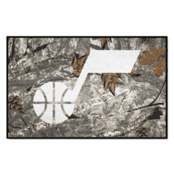 Utah Jazz Camo Starter Mat Accent Rug - 19in. x 30in.