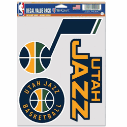 Utah Jazz Decal Multi Use Fan 3 Pack