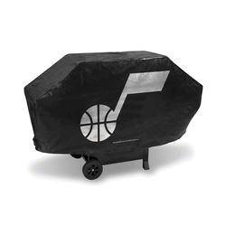 Utah Jazz  Deluxe Vinyl Grill Cover - 68" Wide/Heavy Duty/Velcro Staps