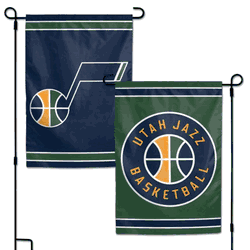 Utah Jazz Flag 12x18 Garden Style 2 Sided