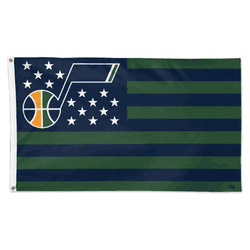 Utah Jazz Flag 3x5 Deluxe Style Stars and Stripes Design