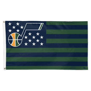 Utah Jazz Flag 3x5 Deluxe Style Stars and Stripes Design