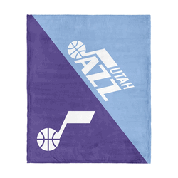 Utah Jazz NBA Halftone Silk Touch Throw Blanket 46x60 inches