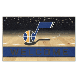 Utah Jazz Rubber Door Mat - 18in. x 30in.