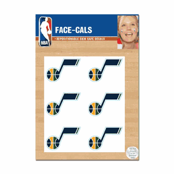 Utah Jazz Tattoo Face Cals