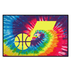 Utah Jazz Tie Dye Starter Mat Accent Rug - 19in. x 30in.