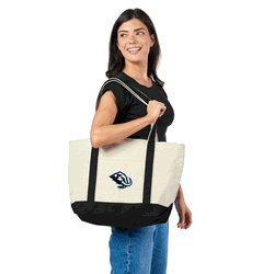 Utah Mammoth NHL Black Strap Canvas Tote