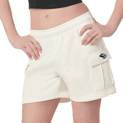 Utah Mammoth NHL Kadi Cargo Fleece Shorts Bone Medium