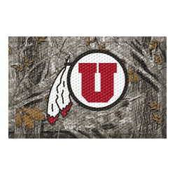 Utah Rubber Scraper Door Mat Camo