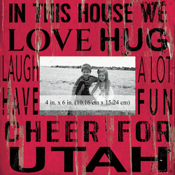 Utah Utes 10x10 In This House Frame