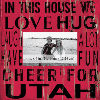 Utah Utes 10x10 In This House Frame
