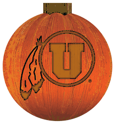 Utah Utes 12 in. Halloween Pumpkin Sign