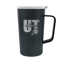 Utah Utes 18oz Onyx Hustle Travel Mug