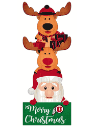 Utah Utes 31" Santa Stack Leaner