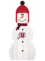Utah Utes 31" Snowman Leaner