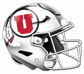 Utah Utes Authentic Helmet Cutout 24