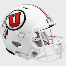 Utah Utes  Authentic Speed Full Size Football Helmet White