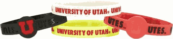 Utah Utes Bracelets - 4 Pack Silicone