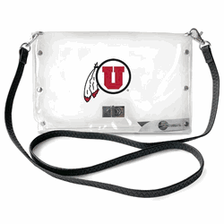 Utah Utes Clear Envelope Purse STRAP