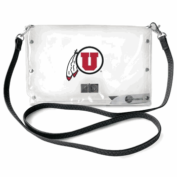 Utah Utes Clear Envelope Purse STRAP