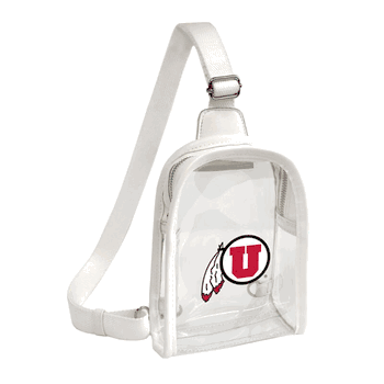 Utah Utes Clear Mini Sling Stadium Bag