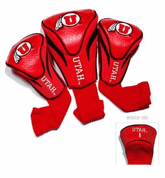 Utah Utes Club 3 Piece Contour Headcover Set