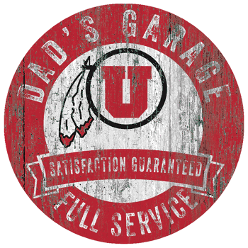 Utah Utes Dad's Garage Sign