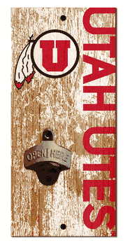 Utah Utes Distressed Bottle Opener