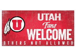 Utah Utes Fans Welcome Sign