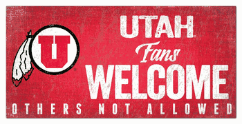 Utah Utes Fans Welcome Sign