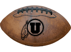 Utah Utes Football - Vintage Throwback - 9 Inches