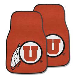 Utah Utes Front Carpet Car Mat Set - 2 Pieces