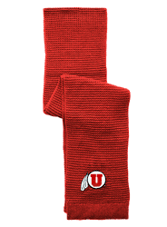 Utah Utes Full Color Waffle Scarf
