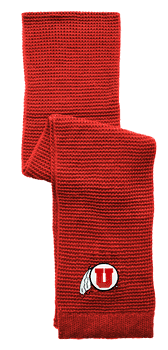 Utah Utes Full Color Waffle Scarf