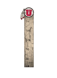 Utah Utes Growth Chart Sign 6x36