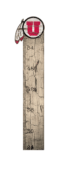 Utah Utes Growth Chart Sign 6x36