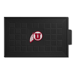 Utah Utes Heavy Duty Vinyl Medallion Door Mat - 19.5in. x 31in.