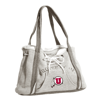 Utah Utes Hoodie Purse Grey