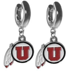 Utah Utes Huggie Hoop Earrings