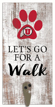 Utah Utes Leash Holder 6x12 Sign