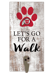 Utah Utes Leash Holder 6x12 Sign